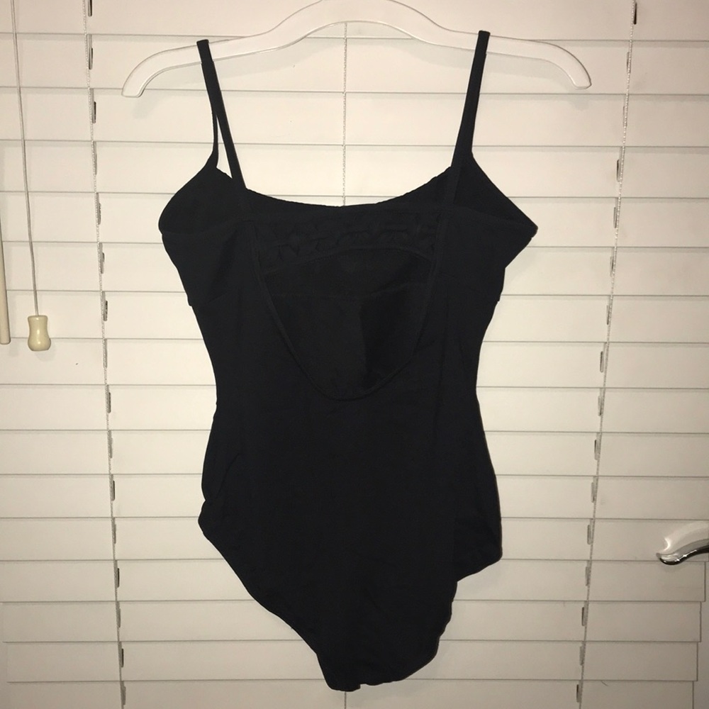 black ballet leotard